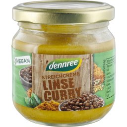 Pate vegetal cu linte si curry bio 180g Dennree