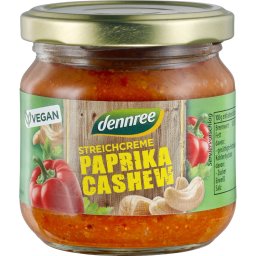 Pate vegetal cu ardei si caju bio 180g Dennree
