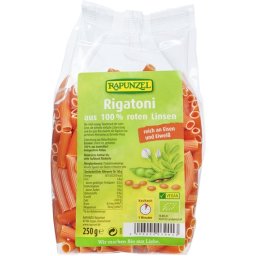 Rigatoni din linte rosie Eco/Bio 250 g Rapunzel