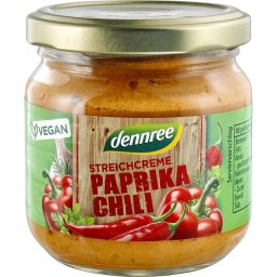 Pate vegetal cu ardei si chili bio 180g Dennree