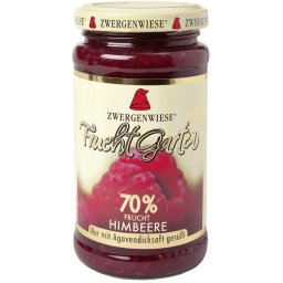 Gem de zmeura indulcit cu nectar de agave fara zahar bio 225g Zwergenwiese