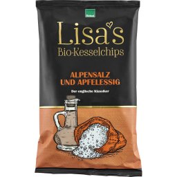 Chipsuri de cartofi cu sare din alpi si otet de mere Lisas