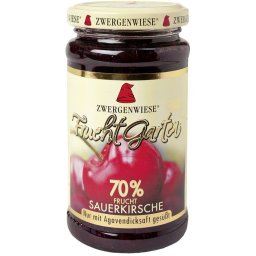 Gem de visine indulcit cu nectar de agave fara zahar bio 225g Zwergenwiese