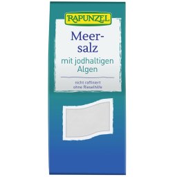 Sare de mare iodata cu alge bio 500g Rapunzel