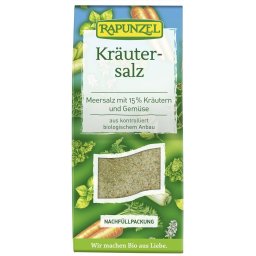 Sare neiodata cu 15% ierburi si legume bio 500g Rapunzel