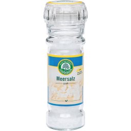 Sare de mare neiodata in rasnita de sticla 100g Lebensbaum
