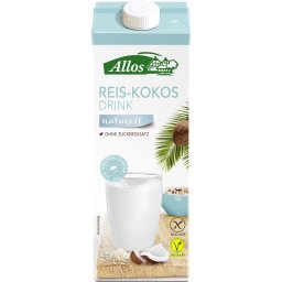 Bautura de orez cu cocos fara gluten si lactoza bio 1l Allos
