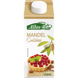 Crema de migdale lichida pentru gatit fara gluten bio 200ml Allos