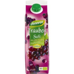 Suc de struguri rosii bio 1l Dennree