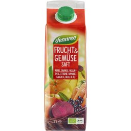 Suc rosu de fructe si legume bio 1l Dennree