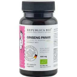 Ginseng panax extract 50:1, 60 capsule bio 29.7g Republica bio