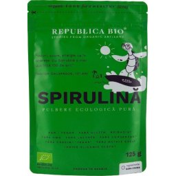 Spirulina pulbere pura bio 125g Republica bio