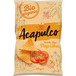Tortilla chips cu boia bio 125g Acapulco