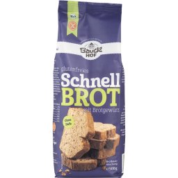 Mix de paine rapida cu condimente fara gluten bio 500g BauckHof