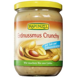 Pasta de arahide crocanta cu sare ecologica Rapunzel