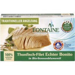 File de ton in ulei bio de floarea soarelui 120g Fontaine