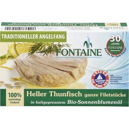 File de ton alb in ulei bio de floarea soarelui 120g Fontaine