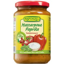Sos de tomate mascarpone si ardei Rapunzel