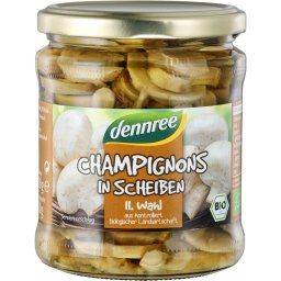 Ciuperci champignon feliate la borcan bio 280g Dennree