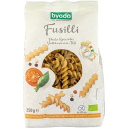 Fusilli din orez integral si teff fara gluten Byodo