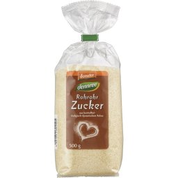 Zahar brut din trestie demeter bio 500g Dennree