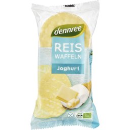 Rondele din orez expandat cu crema de iaurt fara gluten bio 100g Dennree