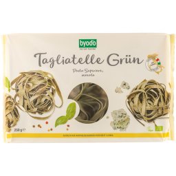Tagliatelle verzi cu spanac bio Byodo