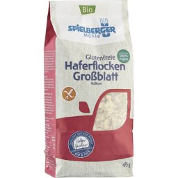 Fulgi mari de ovaz integrali FARA GLUTEN Bio Spielberger 475 g