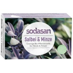 Sapun cu salvie si menta 100g Sodasan