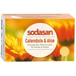 Sapun bio cu calendula si aloe 100g Sodasan