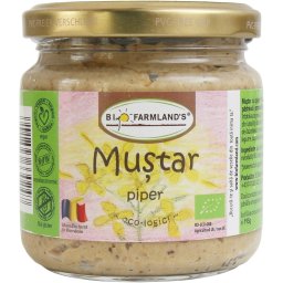 Mustar bio cu piper BioFarmland