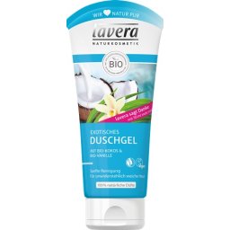 Gel de dus exotic cu cocos si vanilie Lavera