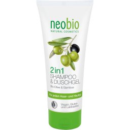Gel de dus si sampon 2 in 1 cu masline bio si bambus 200ml NeoBio
