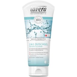 Gel de dus basis 2 in 1 pentru corp si par Lavera