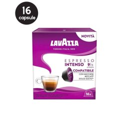 16 Capsule Lavazza Espresso Intenso - Compatibile Dolce Gusto