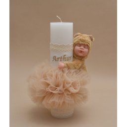 Lumanare de botez Mommy's little bear