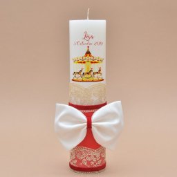 Lumanare de botez Carousel