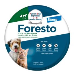 Zgarda Antiparazitara Foresto S, 38 cm (<8 kg)