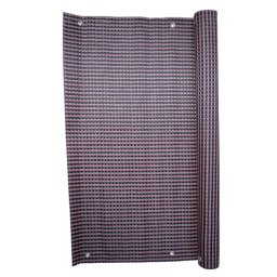 Paravan pentru balcon, terasa, gard, UV, 800 g/m2, maro, negru, 3x0.9 m