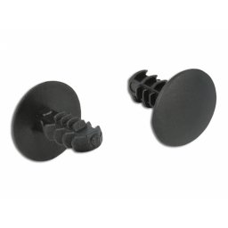 Set 10 bucati cleme pentru acoperirea gaurilor - 3.2mm Negre, Delock 60188