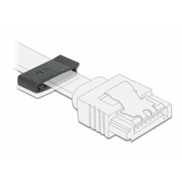 Set 10 bucati suport cu adeziv pentru cablu flat/plat Negru, Delock 60185