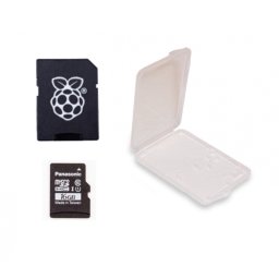 Panasonic Card MicroSD Original de 16 GB cu NOOBs și Carcasă, Compatibil cu Raspberry Pi 4 Model B