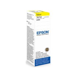 Cartus cerneala Epson T6734, yellow, capacitate 70ml, pentru Epson L800