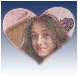 Puzzle inima personalizat