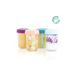 Set 4 boluri gradate din sticla, 220 ml