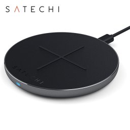 Incarcator Wireless Fast Charge Satechi, 10W, Certificat QI, gri