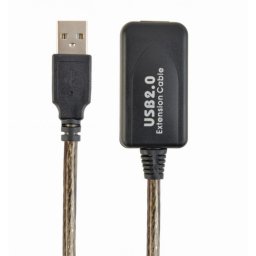 Cablu prelungitor USB 2.0 T-M 10m activ, Gembird UAE-01-10M