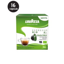 16 Capsule Lavazza Espresso Bio - Compatibile Dolce Gusto
