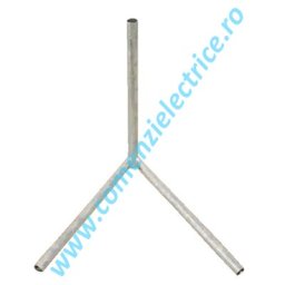 BRAT DUBLU 2X100 CM 180 GRADE+1M INALTIME PENTRU STALP GALVANIZAT