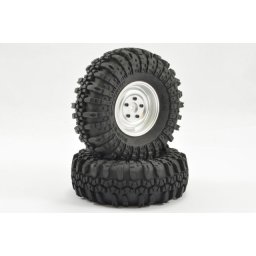Set roti crawler Fastrax SWAMPER 1.9" Ø118mm, jante argintii